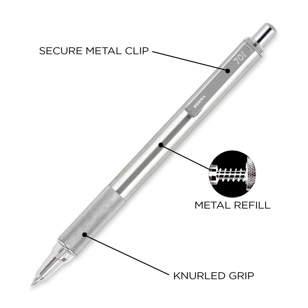 F-701 All Metal Retractable Ballpoint - Image 6
